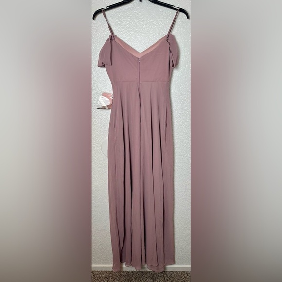 NWT Birdy Grey Devin Convertible Dress in Chiffon Dark Mauve - Picture 8 of 8